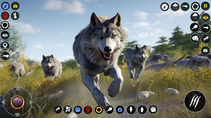 Wolf Simulator: Wild Wolf Game Captura de tela 3