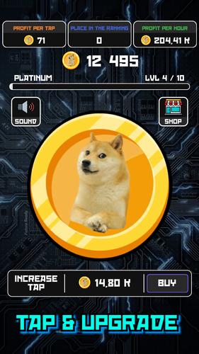 Crypto Clicker Doge Coin Idle Скриншот 1