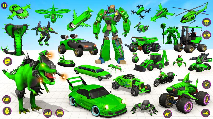 Heli Robot Car Game:Robot Game Screenshot 2