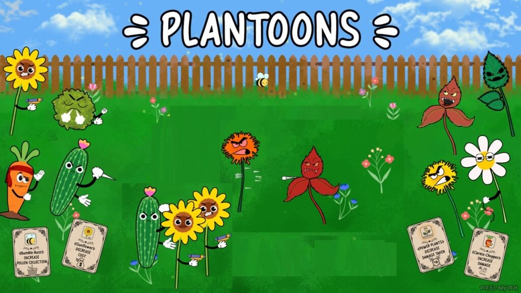 Google favors: Plantoons, a game that features plants fighting weeds