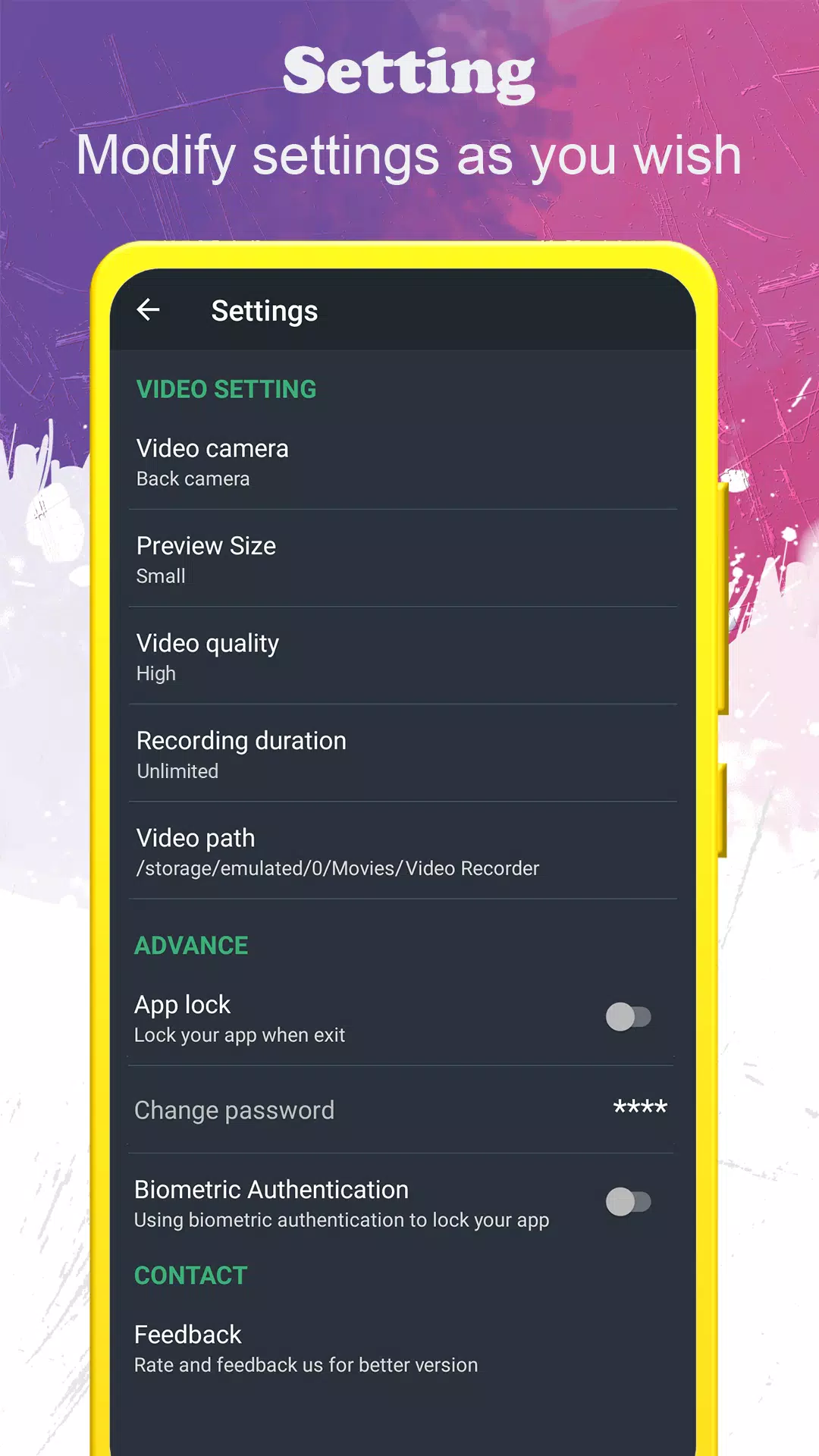 background video recorder Screenshot 4