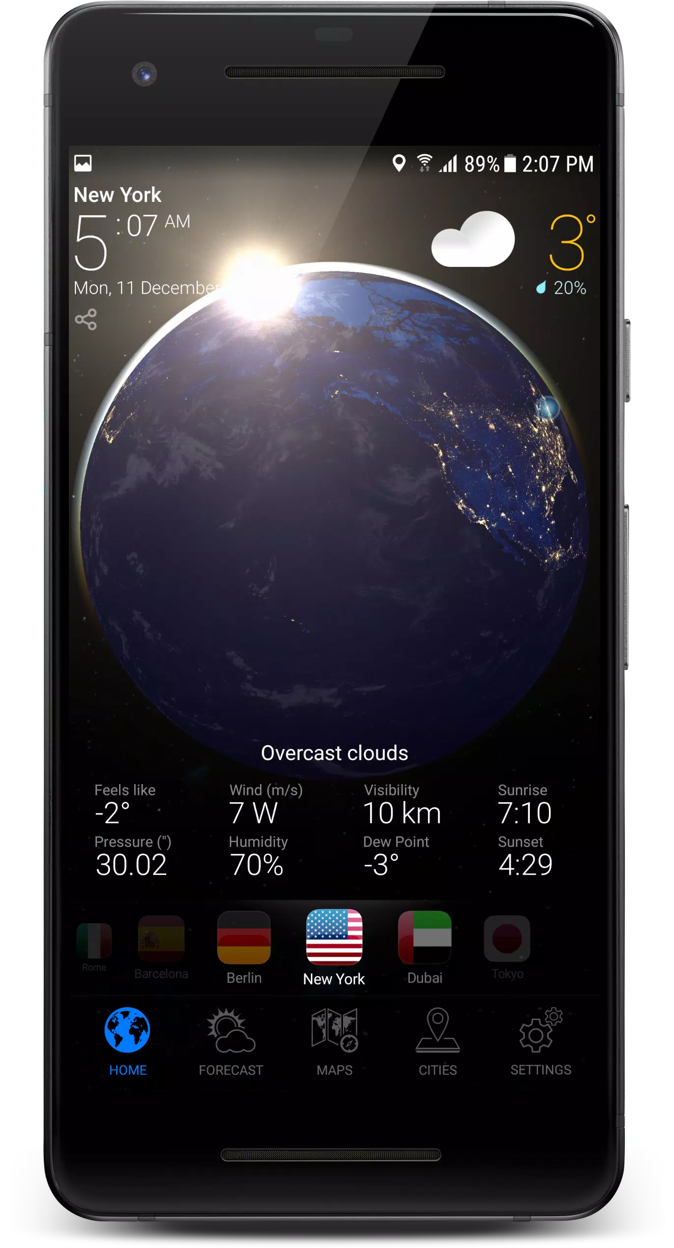 3D EARTH PRO - local forecast 스크린샷 2