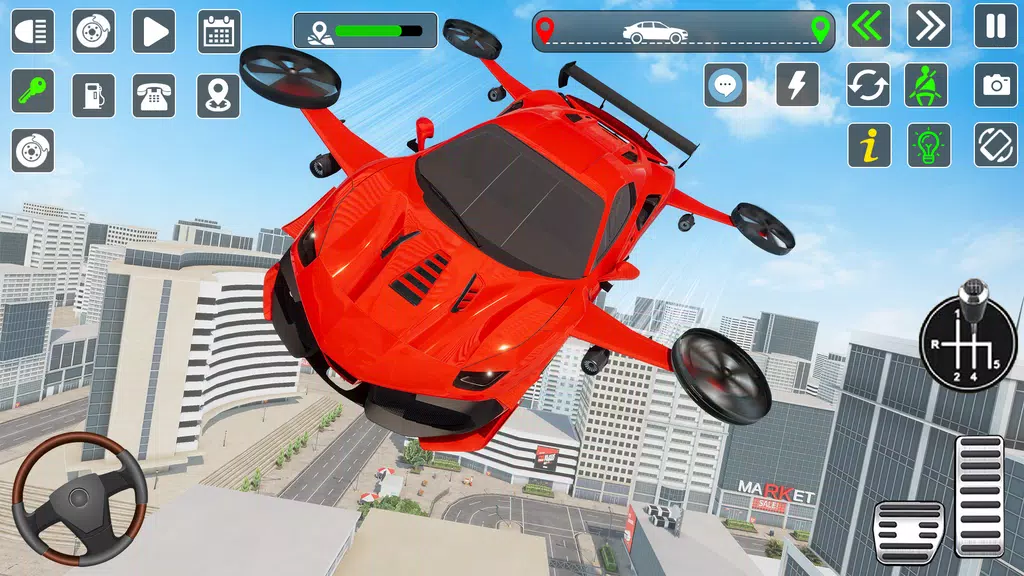 Flying Car Games Car Flight 3D應用截圖第1張