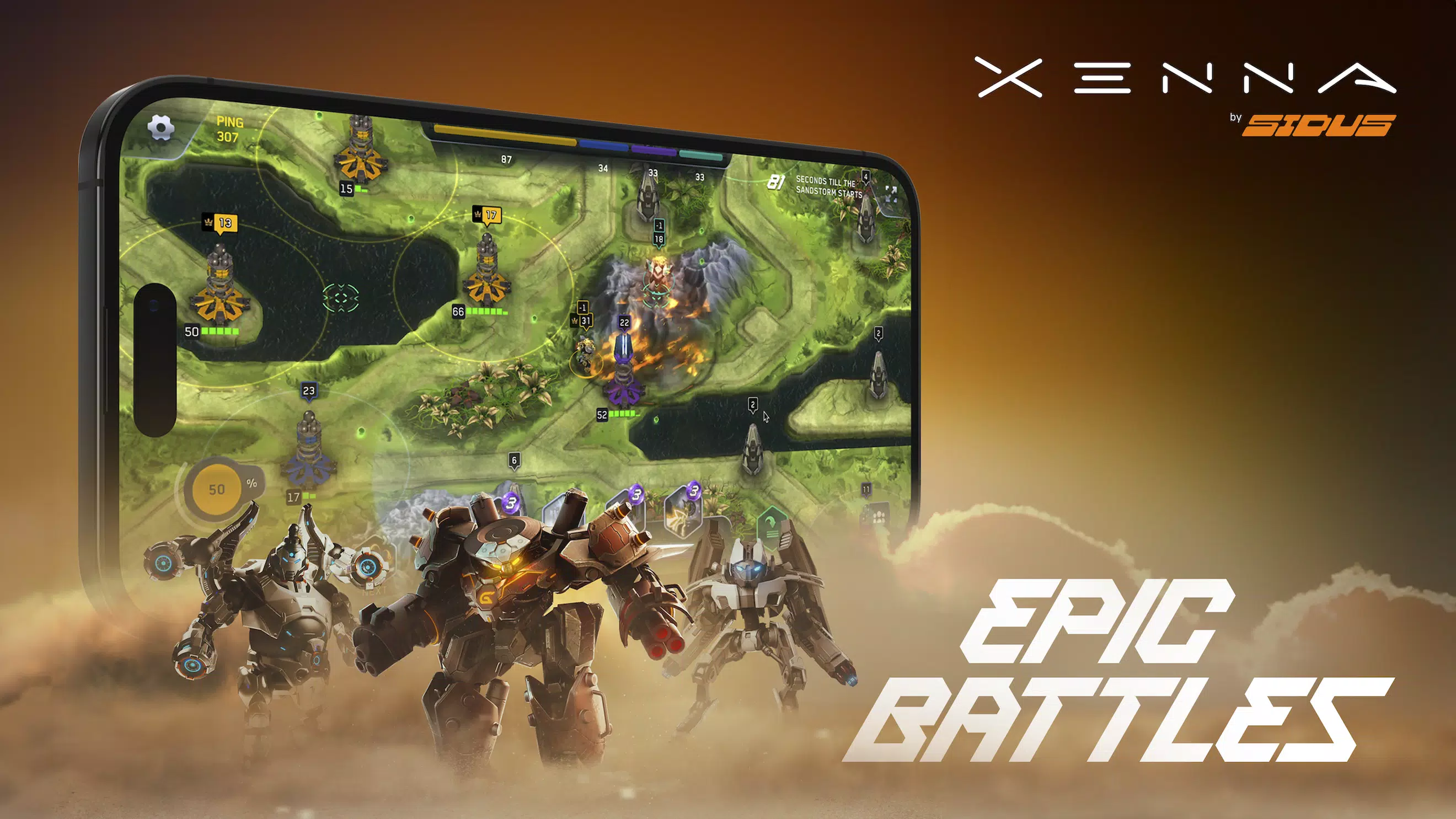 Xenna: Card Battle RTS應用截圖第1張