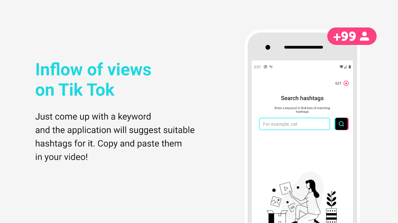 Views and followers by hashtags for TikTok Captura de tela 2