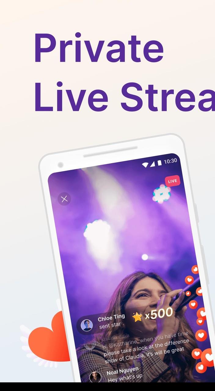 Tevi - Private Live Streaming スクリーンショット 1