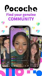 Pococha - Chat, Live streaming Captura de pantalla 1
