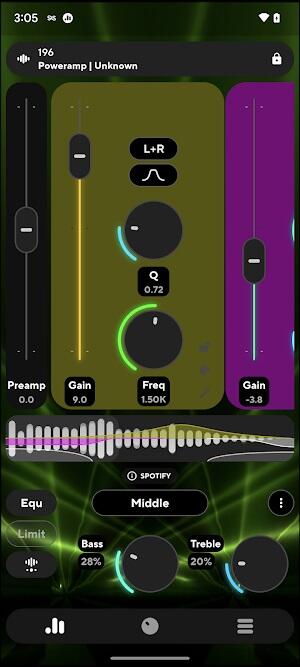 Poweramp Equalizer Captura de tela 1