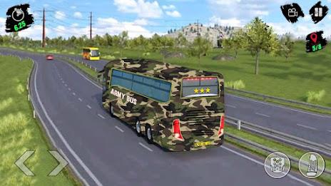 Army Bus Transporter Sim Games 스크린샷 2