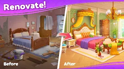 Home Mansion: Design & Match Screenshot 1