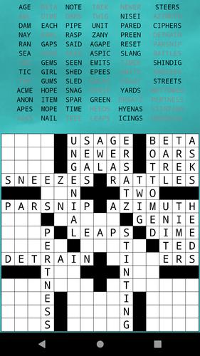 Drag-n-Drop Crossword Fill-Ins Captura de tela 4