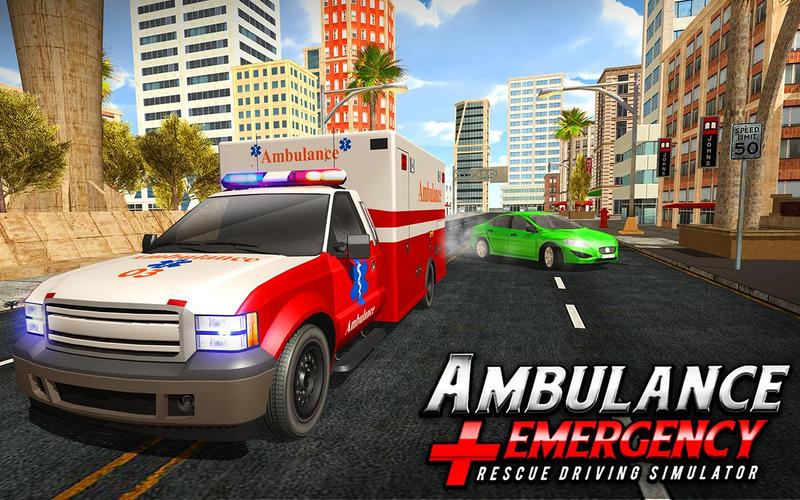 911 Ambulance City Rescue Game Captura de pantalla 1