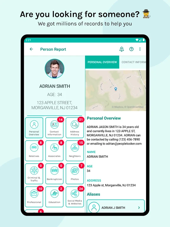 PeopleLooker Background Search स्क्रीनशॉट 4