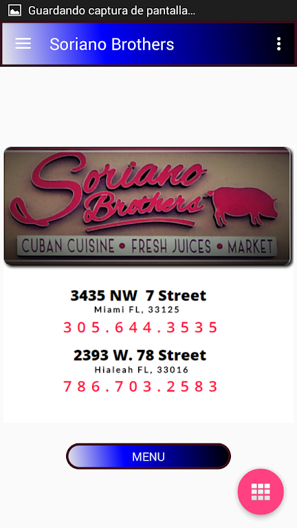 Soriano Brothers Cuban Cuisine應用截圖第1張