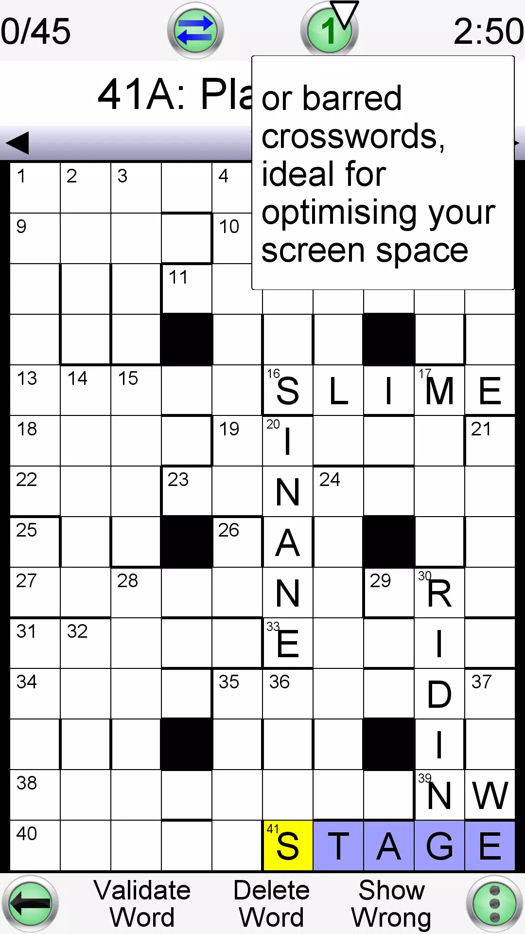 Arrow Crossword Screenshot 3