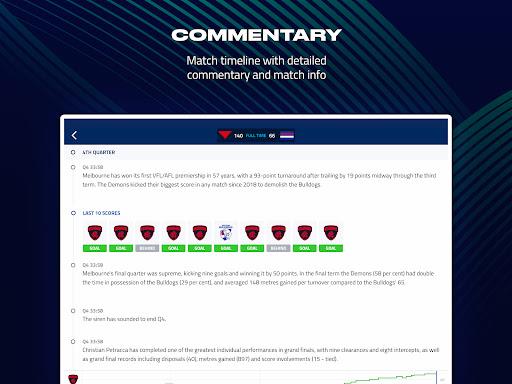 AFL Live Official App Screenshot 2