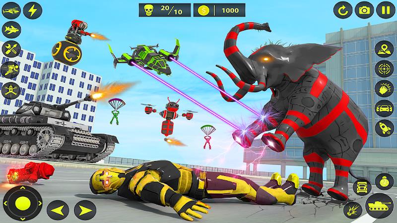 Army Tank Robot Car Games: स्क्रीनशॉट 3