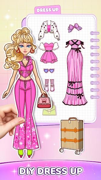 DIY Paper Doll Dress Up Mod Captura de pantalla 1