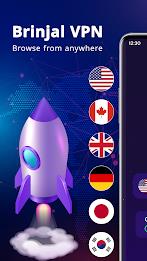 Brinjal VPN - Proxy & Secure 스크린샷 1