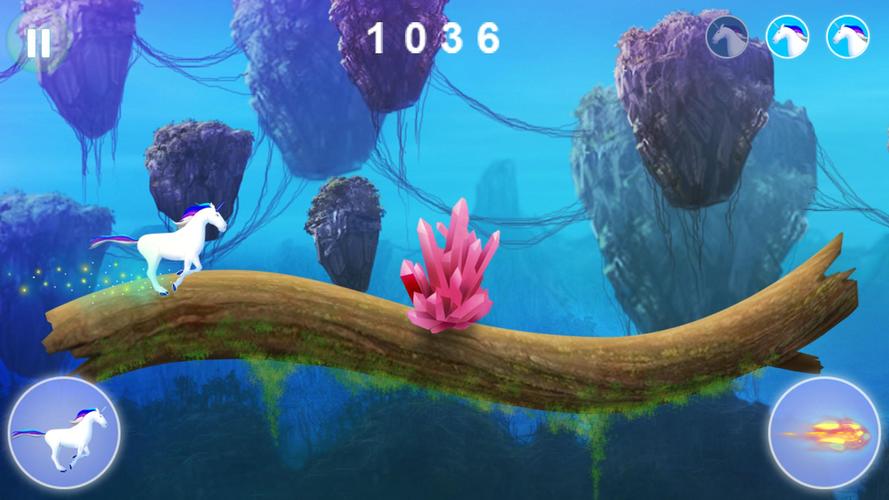 Unicorn dash : Magical Sky Screenshot 1