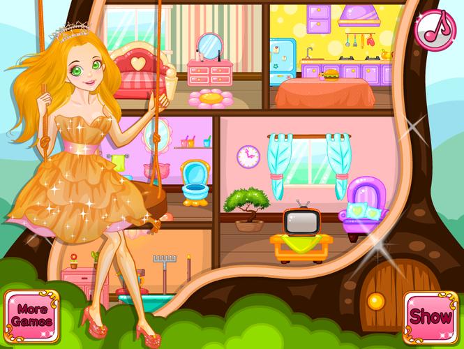 Princess Doll House Decoration Скриншот 1