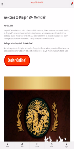 Dragon 99 Montclair Ordering Captura de tela 2
