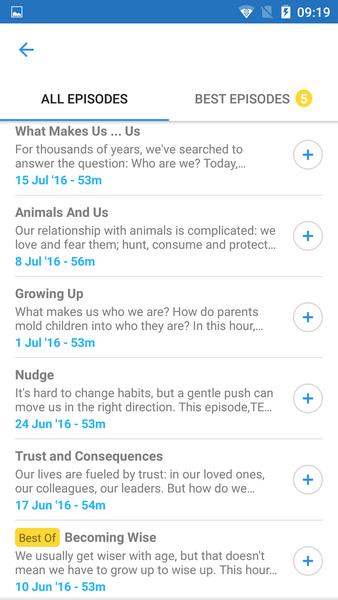 Podcast App - App de Podcasts Captura de pantalla 2