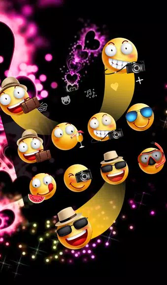 Sparkling Purple Heart Keyboard Theme 스크린샷 4