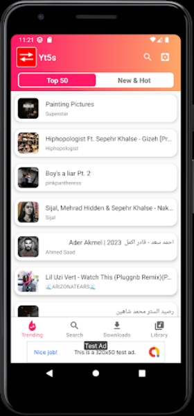 Yt5s.io Music Downloader Captura de pantalla 2