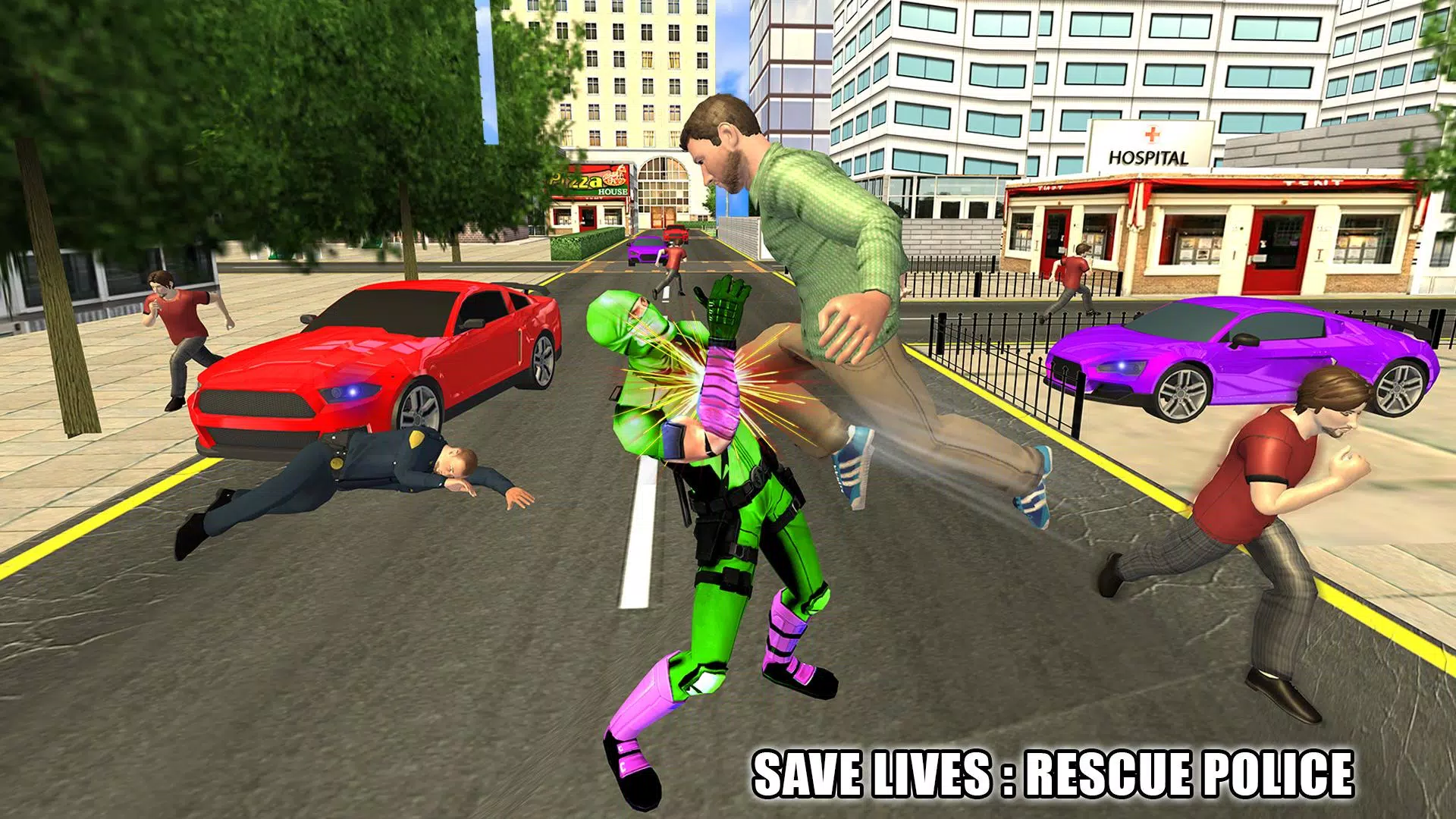 Flying Ninja Hero Crime Chase应用截图第3张
