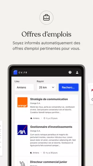 CV.fr : Créer un CV pro應用截圖第3張