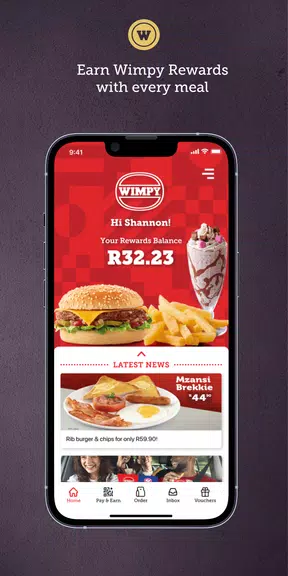 Wimpy Rewards App 스크린샷 1