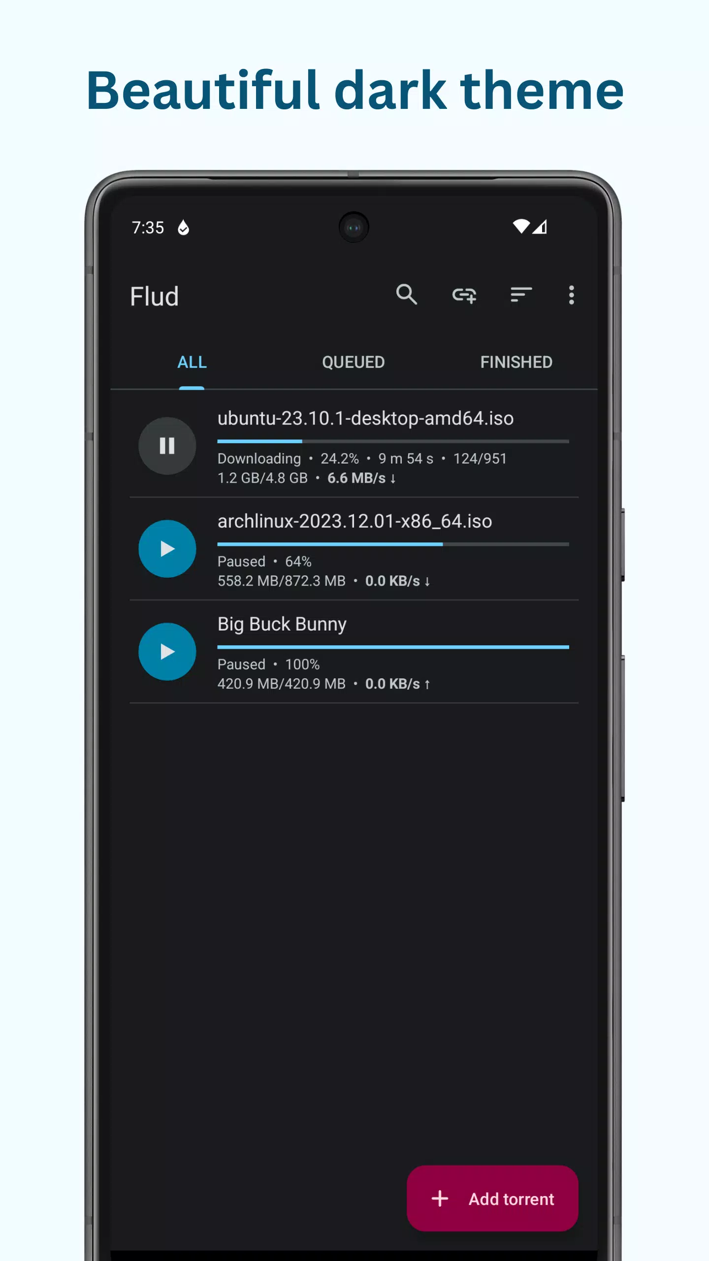 Flud - Torrent Downloader Screenshot 3