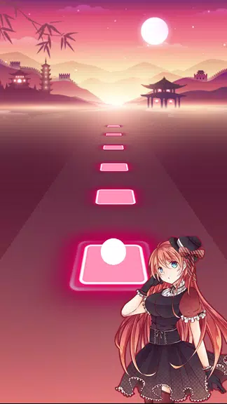 Anime Tiles Hop - Piano Music Captura de tela 3