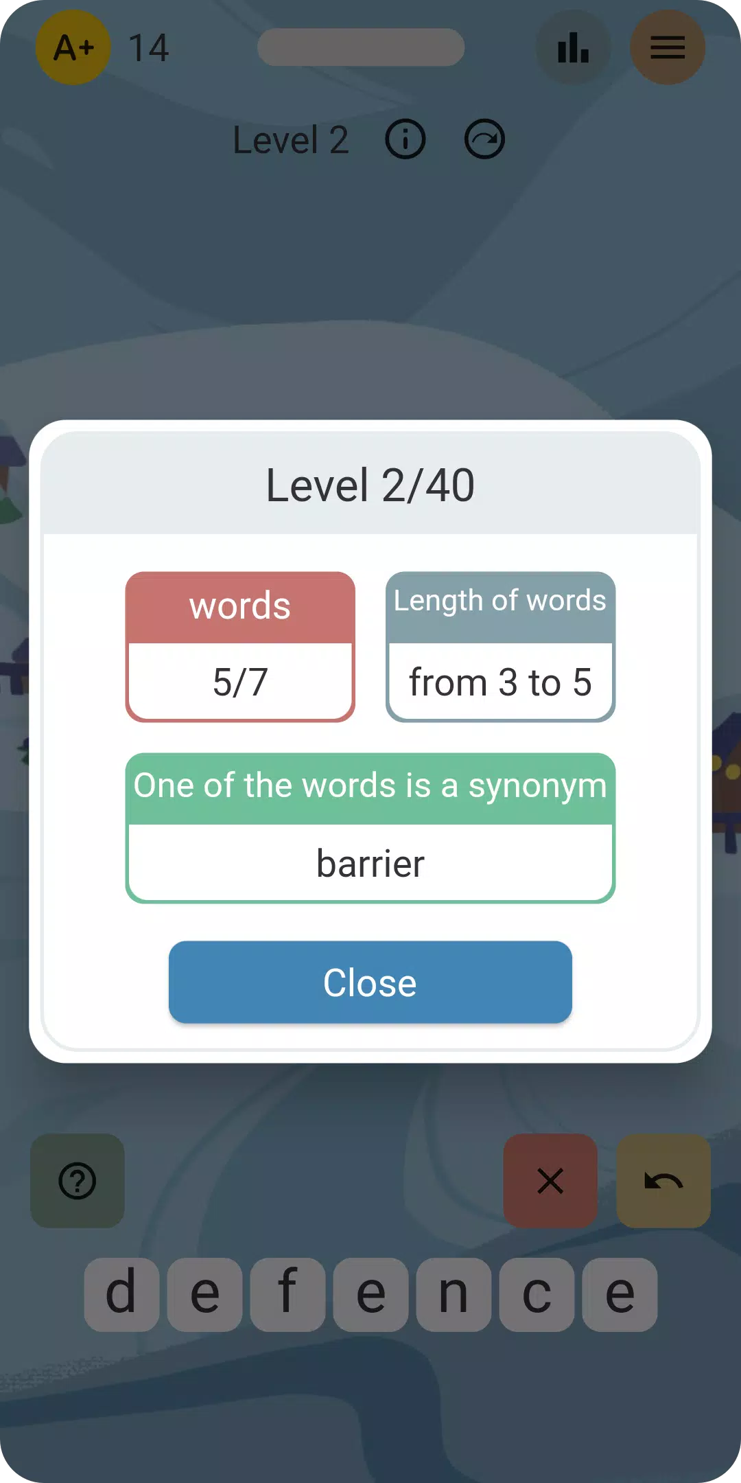Words from word and contrary Screenshot 3
