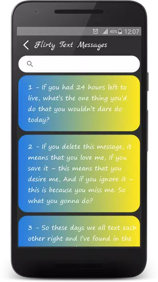 Flirty Messages - Flirty Texts Capture d’écran 2