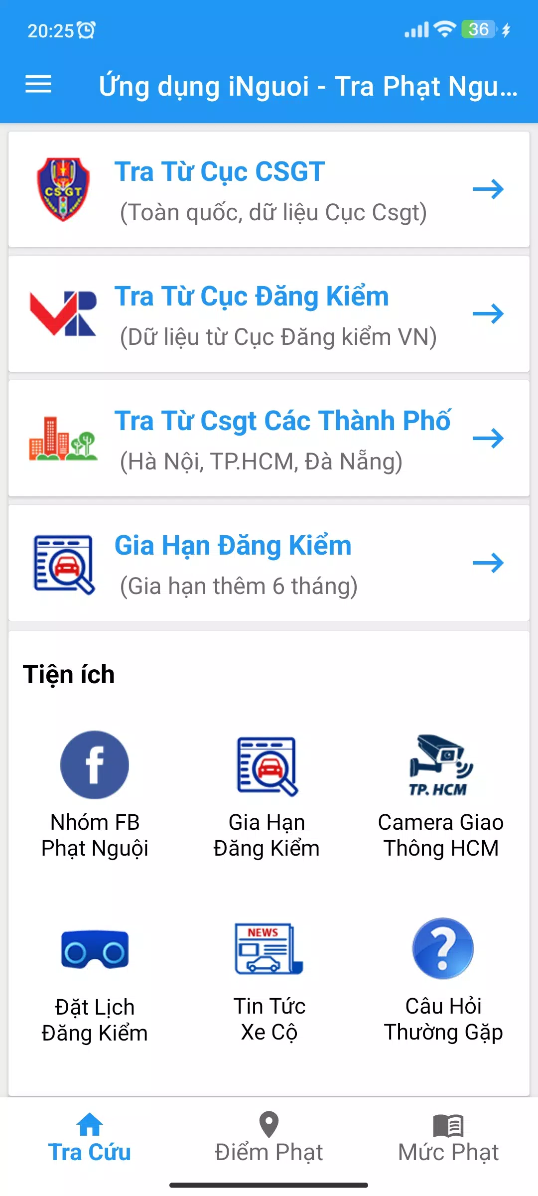 iNguoi - Tra Cứu Phạt Nguội应用截图第1张