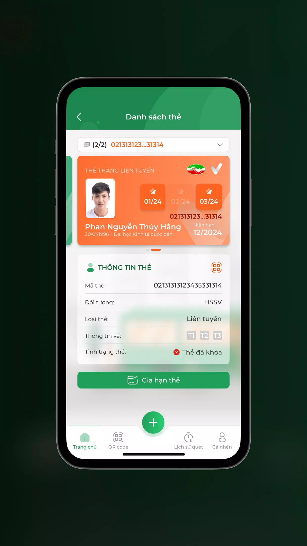 Thẻ Vé Giao Thông HN Captura de pantalla 4