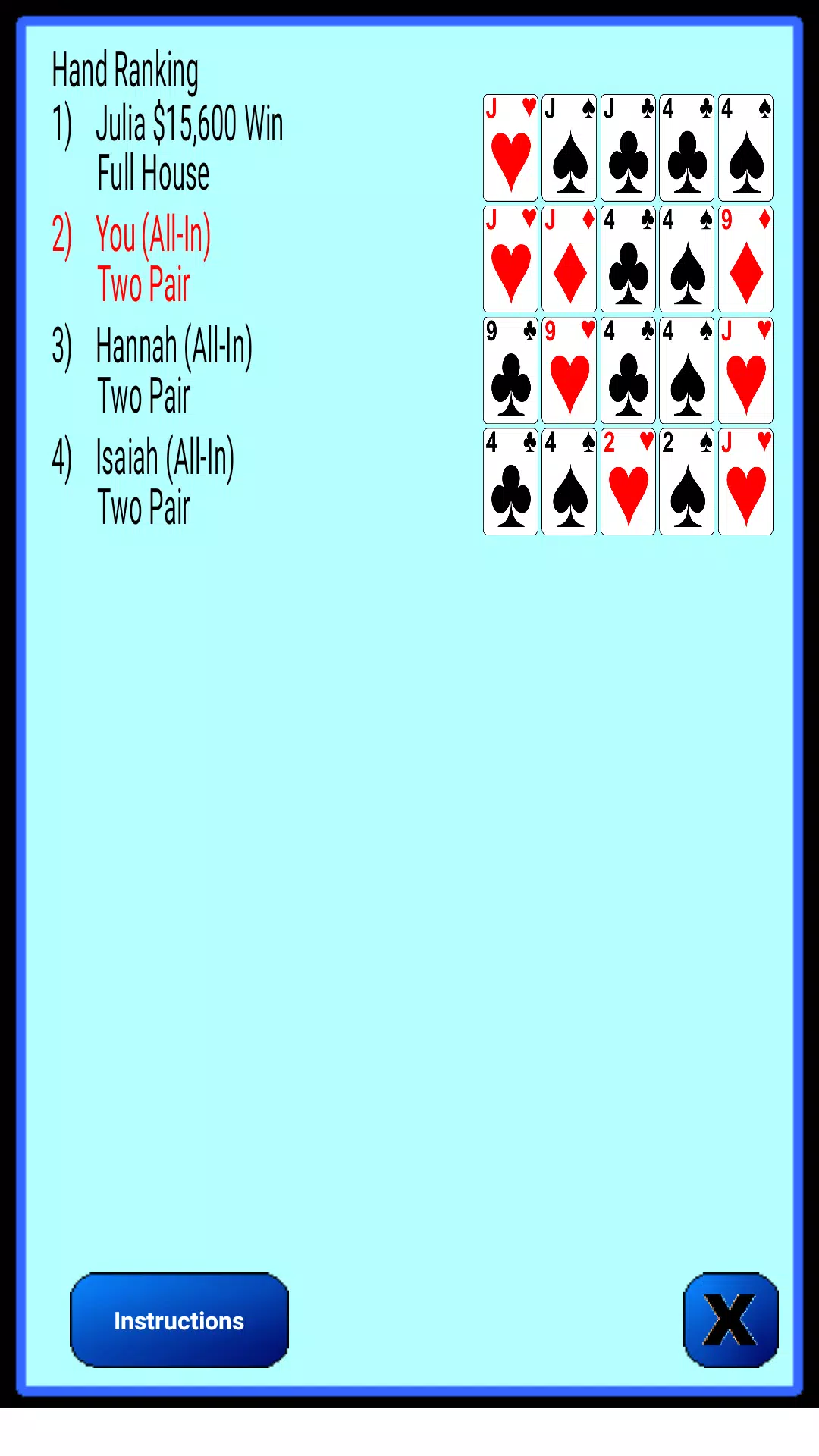 Texas Hold’em Poker Captura de pantalla 2