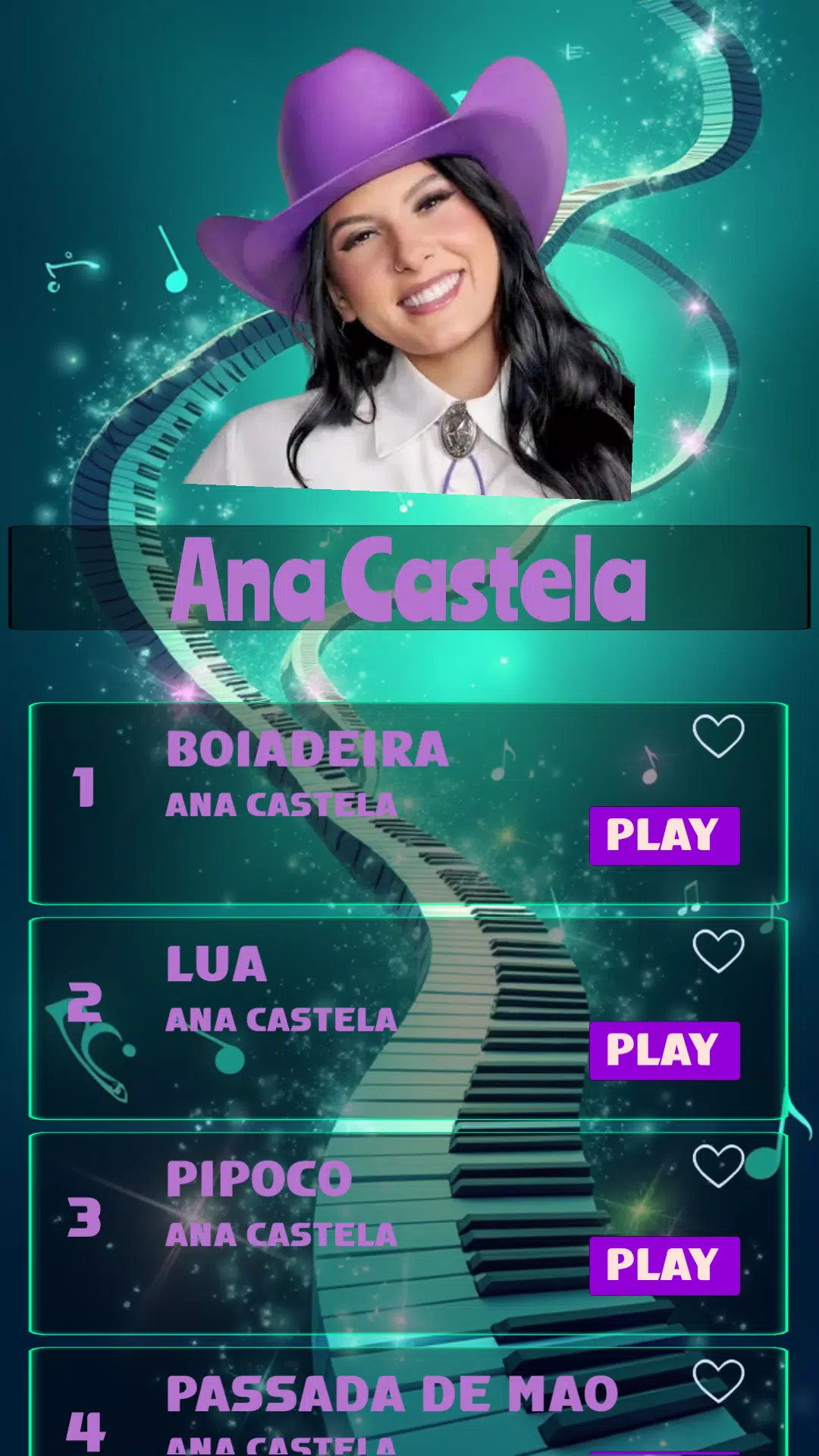 Piano Music Ana Castela Game Capture d’écran 1