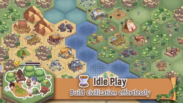Pixel Civilization: Idle -Spiel, das von Age of Pomodoro Creators gestartet wurde