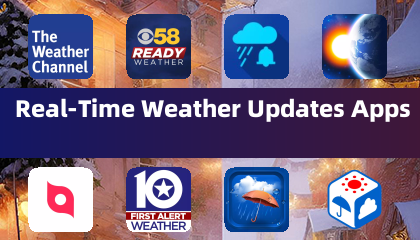 Applications de mises à jour météo en temps réel