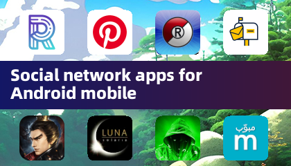 Soziale Netzwerk-Apps für Android-Mobilgeräte